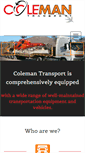 Mobile Screenshot of coleman-transport.com